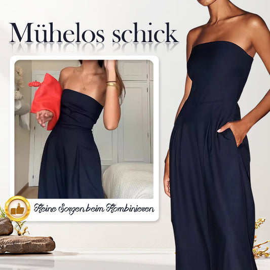 Ärmelloser Jumpsuit mit Taschen💝