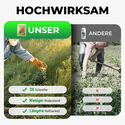 Professionelles Unkrautjäten, Bambus, Bäume, schadstofffrei, um den Hof sauberer zu machen
