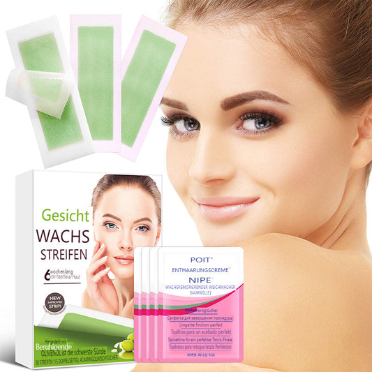 👉Glatt wie Seide, stark wie Wachs – 28 Tage ohne🔥  auf 90er Pack Wachsstreifen zur Haarentfernung – Jetzt glatte Haut genießen!