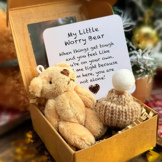 🎁Feiere Weihnachten mit 47 % Rabatt⏳Handgemachter Mini-Plüsch-Teddybär in Box🧸