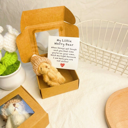 🎁Feiere Weihnachten mit 47 % Rabatt⏳Handgemachter Mini-Plüsch-Teddybär in Box🧸